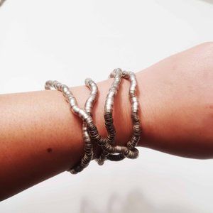 Freeform Shapeshifting Sterling Silver Necklace Bracelet